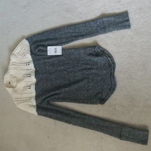 Free People Black and White sweater